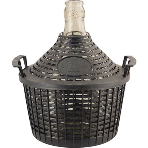 Narrow Neck Glass Demijohn With PVC Basket