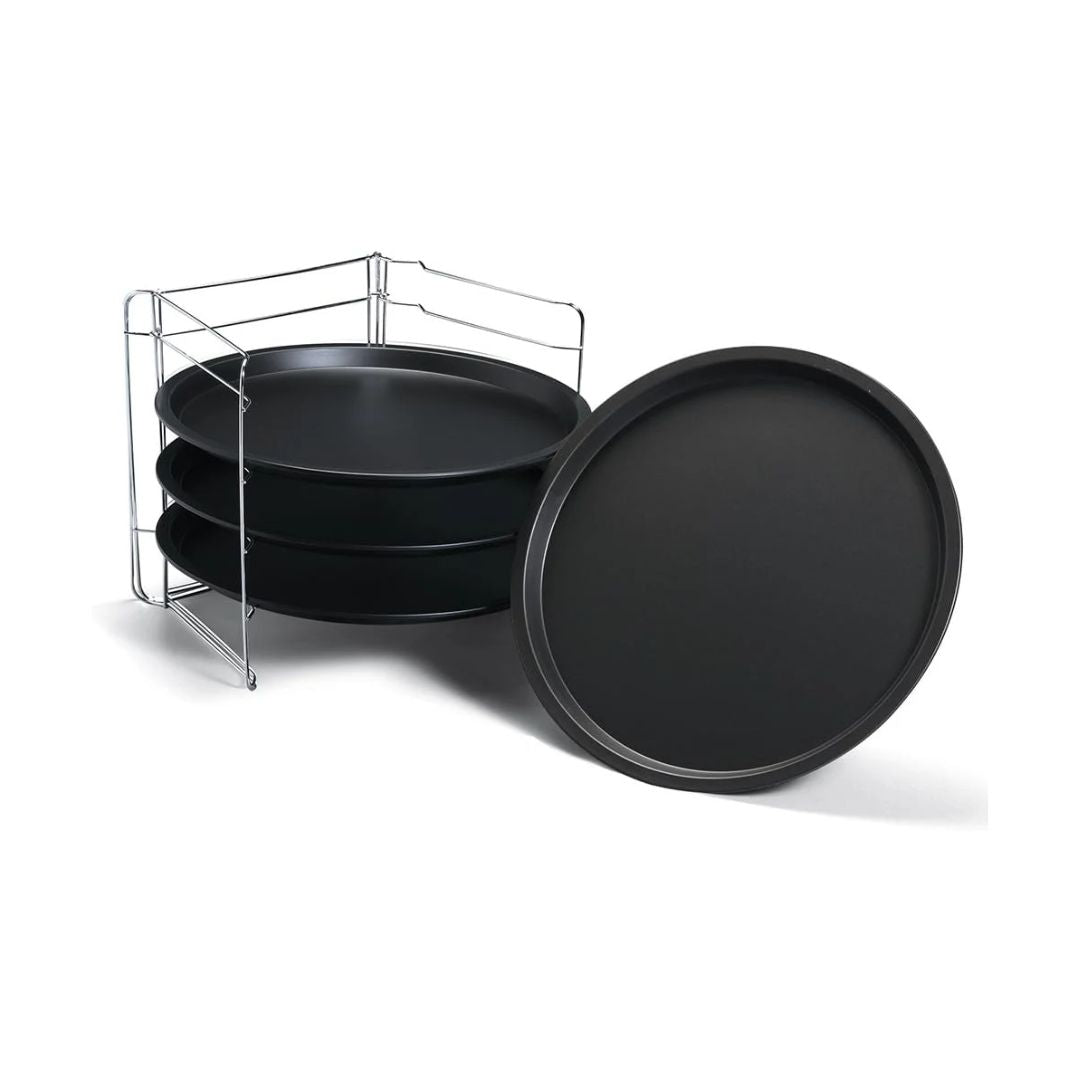 Guardini Pizza set 4 trays with rack