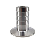 Hosetail S/Steel - 38mm Triclover Ferrule to Barb 25 mm OD 1ïnch
