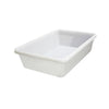 White Plastic Meat Crate with Lid 22.7L