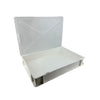 White Plastic Stackable Crate and Lid