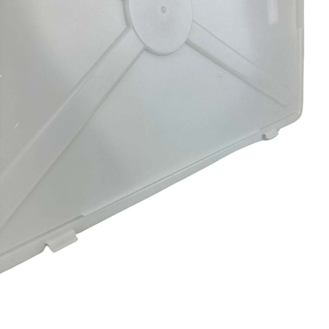 White Plastic Stackable Crate and/or Lid