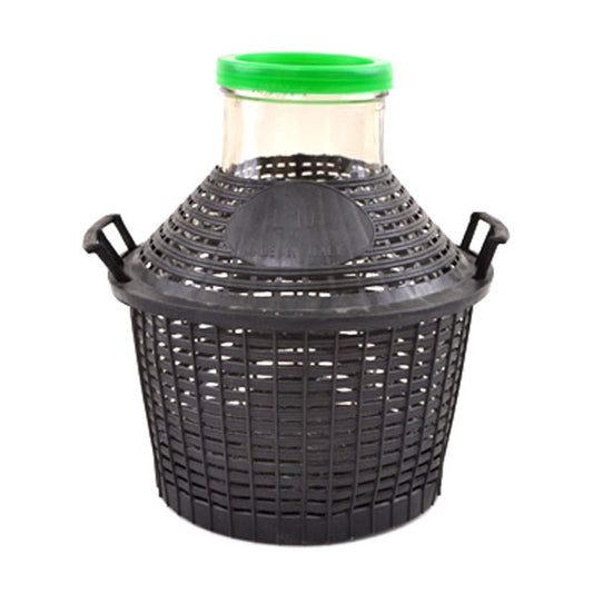 Wide Neck Glass Demijohn With PVC Basket