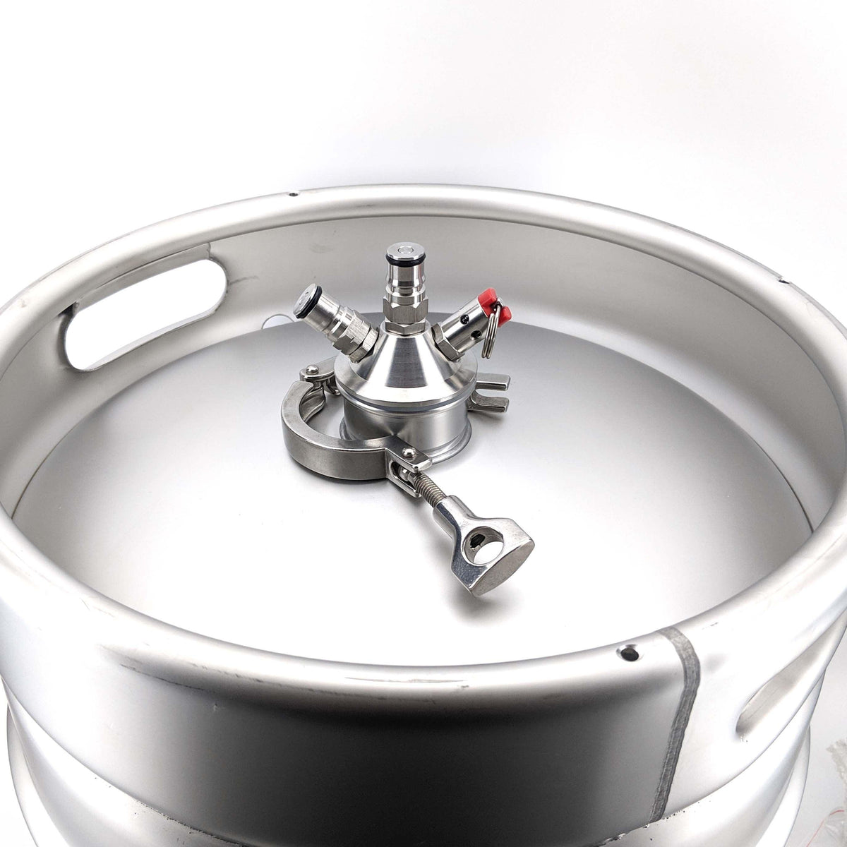 Keg tapping head ball lock to 2 inch triclover