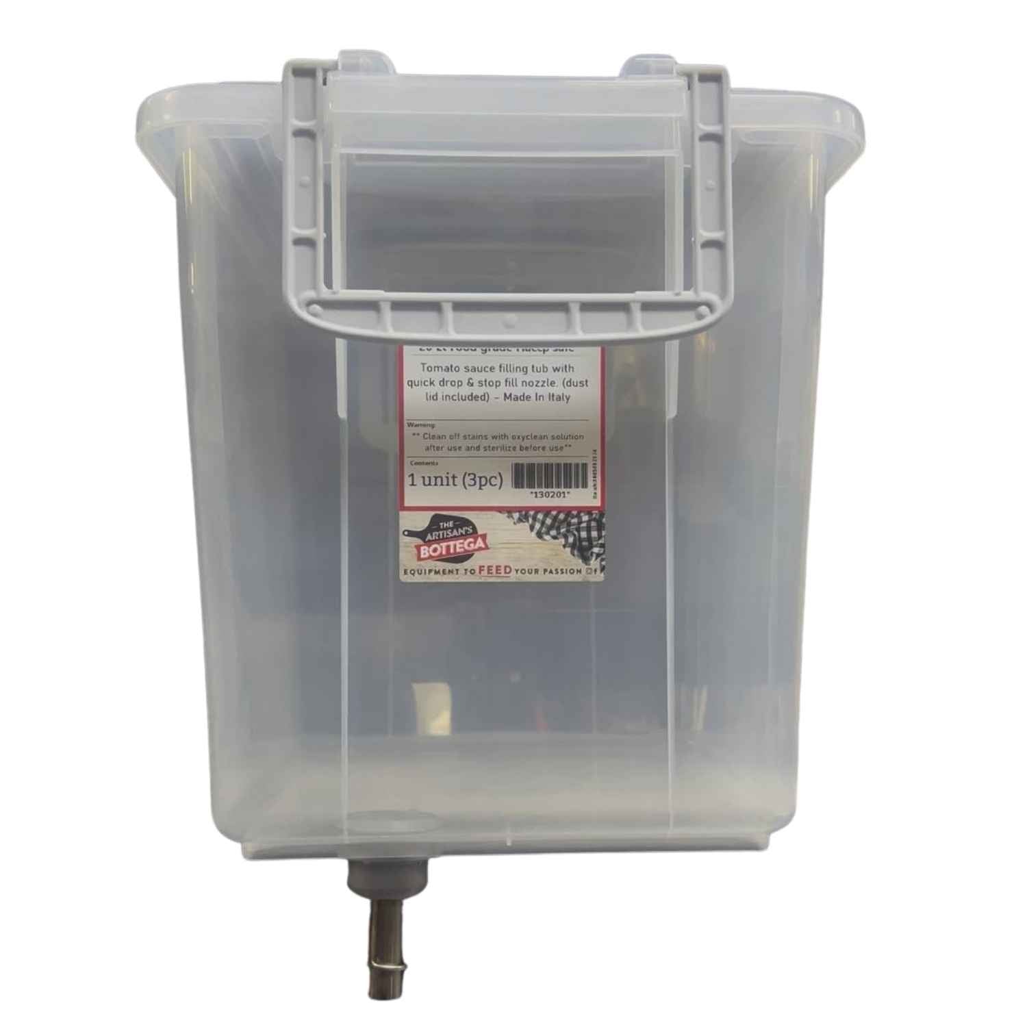 Tomato Sauce Filling Tub With Nozzle