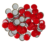 Italian Red Crown Seals for Beer Bottles Diam 26mm
