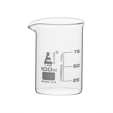 Beaker Glass 100ml Low Form - Boro