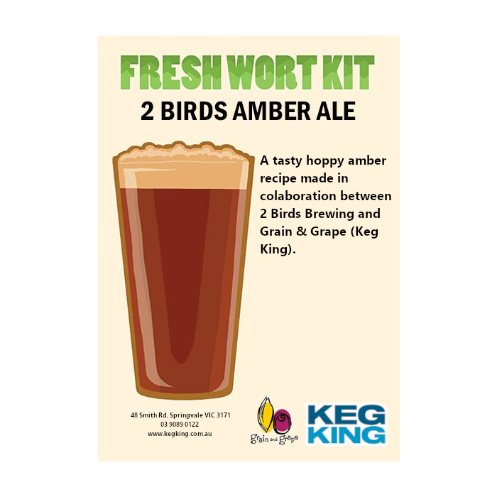 Two Birds Amber Ale - Artisan Ale FWK