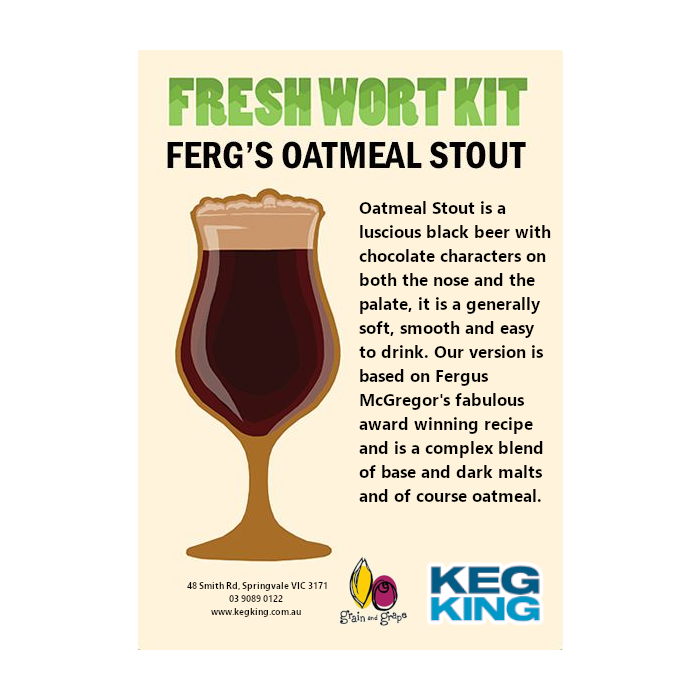 Fergs Oatmeal Stout - Artisan Ale FWK
