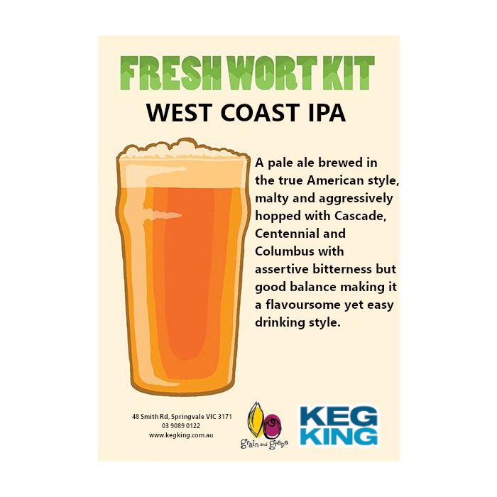 West Coast IPA - Artisan Ale FWK