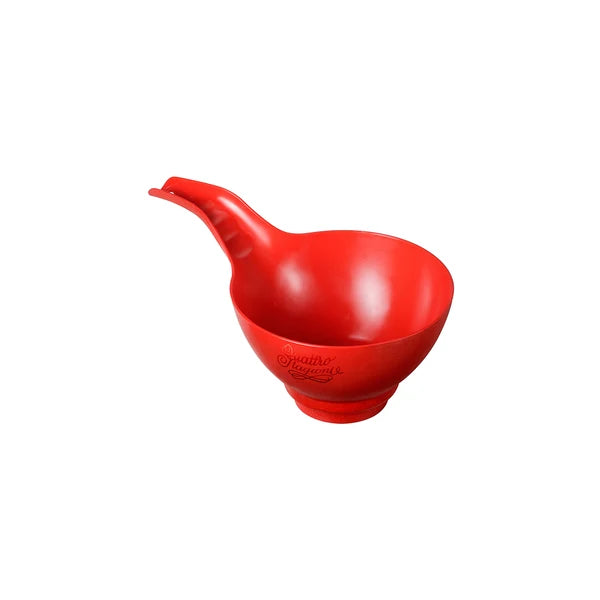 Funnel for Jars Red PP Plastic with handle. Quattro stagoni- Bormoli Rocco 897640
