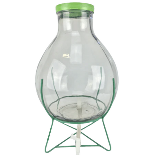 Wide Neck Demijohn on Stand with Tap