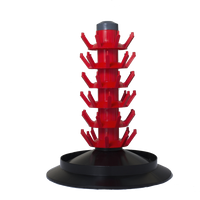 Red Bottle Tree Rack 48 Bottles