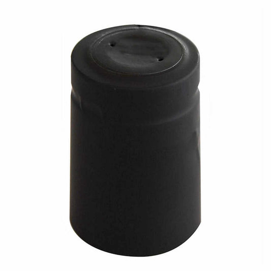 Heat Shrink Capsule Black Satin 31x55mm 100 pack