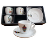 4x Coffee Expresso Cups - Scopa design