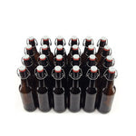 24 x Beer Flip Top Ermetic Amber Bottle 500 ml -silicone bell seal