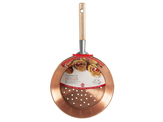 Copper Chestnut Roasting Pan 27cm