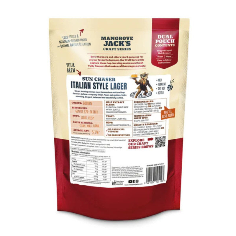 Mangrove Jacks Craft Series Italian Style Lager 2.2kg