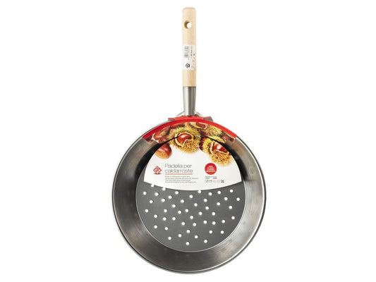 Chestnut Roasting Pan - Padella with Wood Handle