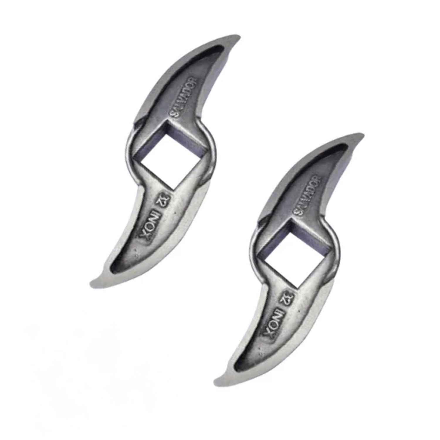 Steel Mincer Knife Twin Blade