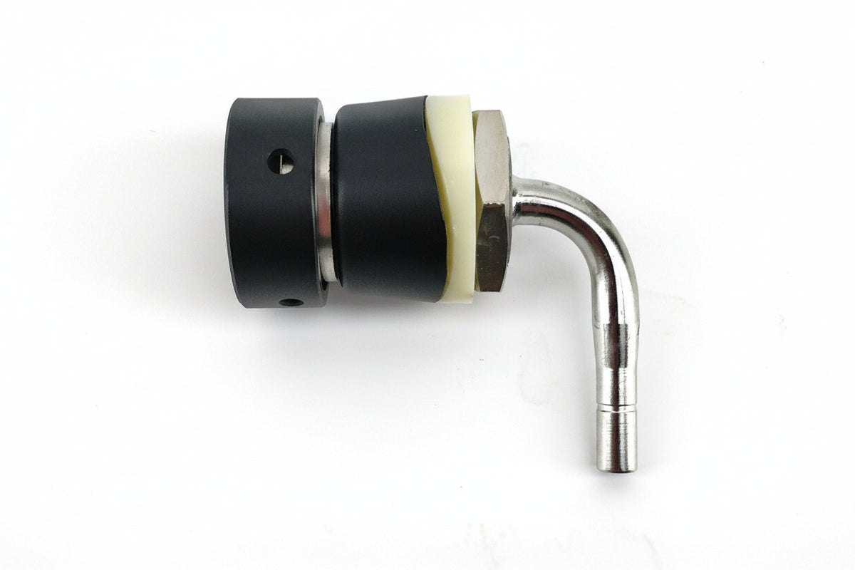 Font Short shank Black ( Female collar to Hosetail barb 6.5mm suits duotight)