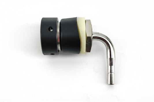 Font Short shank Black ( Female collar to Hosetail barb 6.5mm suits duotight)