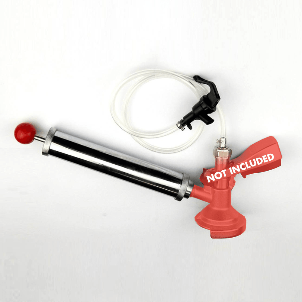 Keg party pump with hose and bronco picnic tap