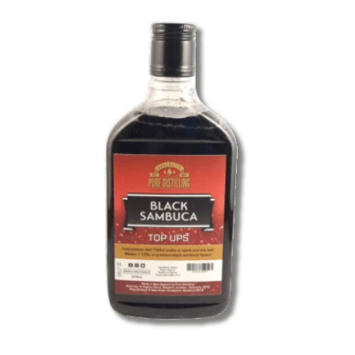 Pure Distilling Top Ups - Black Sambuca Liqueur Essence Bottle 375ml
