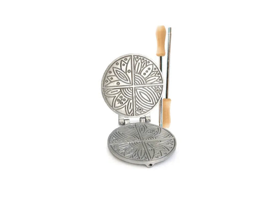 Gas Pizzelle Maker Round Flowers