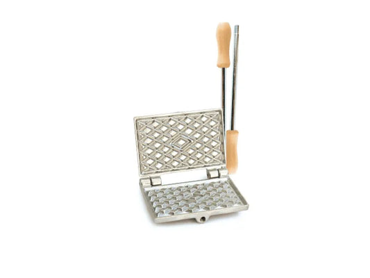 Gas Waffle Pizzelle Maker Rectangle with Diamond Pattern 5mm